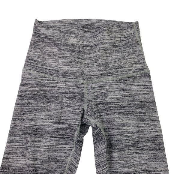 Lululemon Heathered Gray Crop Leggings Size 4 - Picture 5 of 6